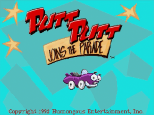 Putt-Putt Joins the Parade title screen for 3DO